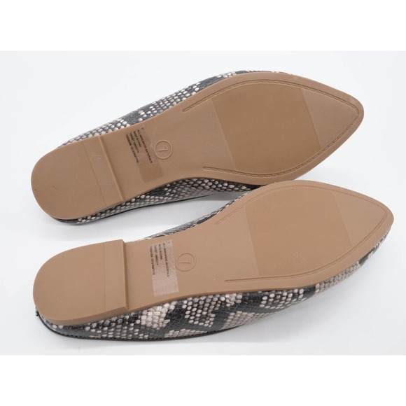 Universal Threads Mules Women 7 Snake Print Faux Leather Almond Toe Slip On Shoe - Picture 11 of 11